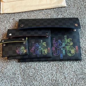 Louis Vuitton pouches. Set of 3. Never used.